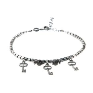 Bracciale Chiave Love Charms Argento Made in Italy Clamor Glamour Linea Venezia